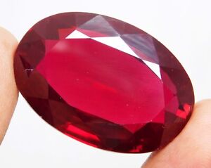 88.70 Ct Loose Gemstone Natural Red Beryl (Bixbite) Oval Cut Loose Gemstones~