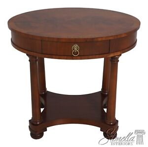 New Listing63890EC: HICKORY CHAIR CO French Empire Style 1 Drawer Lamp Table
