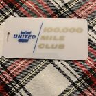 Vintage United Airlines 100,000 Mile Club Luggage Bag Tag Rare