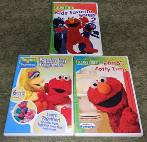 Sesame Street - Kids Favorite Songs 2, Elmo's Potty Time, Beginning Together DVD