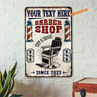 Personalized Barber Shop Sign Barber Pole Razor Hairdresser Decor 108122002055