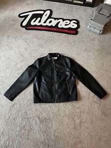Levi’s Leather Motorcycle Jacket Size Large Racing Levi Strauss Levis L