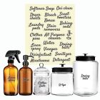 Laundry Room Organizing Labels for Glass Jars, Canisters, Waterproof Home