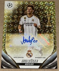 2023-24 ARDA GULER TOPPS UEFA CLUB COMPETITIONS AUTO FOILFRACTOR 1/1 !!!