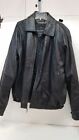 Claiborne Lambskin Black Leather Jacket Men's Size XL