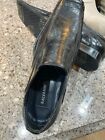 Salvanni Unique Men's black leather square toe shoes