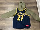 Supreme Basketball Hoodie Olive Jersey Sweatshirt Size Medium SS21