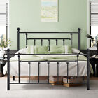 Metal Bed Frame Twin/Full/Queen Size Platform Bed with High Headboard Footboard