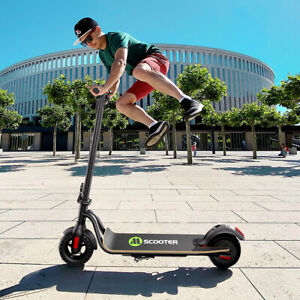 ELECTRIC SCOOTER LONG RANGE FOLDING ADULT E-SCOOTER 5.2AH SAFE URBAN COMMUTER