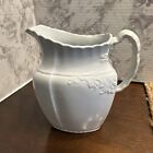 Antique Royal Ironstone China White Pitcher- W.H. Grindley & Co. England