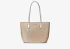 Kate Spade Glimmer Large Top Zip Tote Shoulder Bag Glitter Gold KE462 $359
