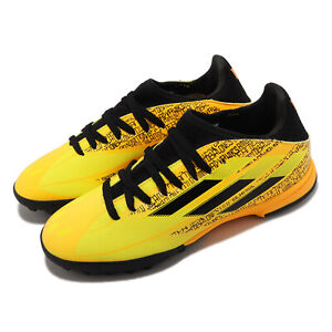 adidas X Speedflow Messi.3 TF J Gold Black Kids Preschool Soccer Spikes GW7424