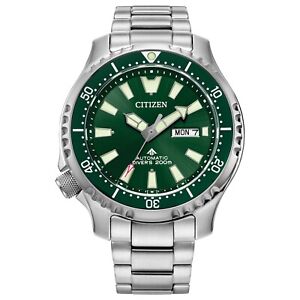 Citizen Automatic Men's Promaster Dive Calendar Silver Watch 44MM NY0151-59X