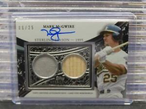 New Listing2023 Topps Sterling Mark McGwire Sterling Season Dual Relic Auto #06/25