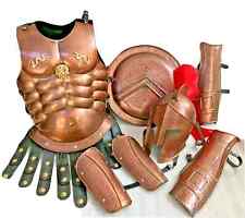 Medieval King Spartan 300 movie Helmet With Plume Muscle Jacket Leg ARM Guards
