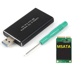 USB 3.0 to mSATA SSD Hard Disk Box Converter Adapter Enclosure External Case