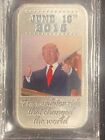 June 16th Announced Running For Presidency Trump 1ozt 999 Silver Bar Only 5000