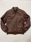 Polo Ralph Lauren A-2 Bomber American Flag Leather Jacket RRL Style Mens M READ