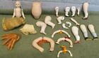 New ListingAntique German Bisque Doll Parts Lot~Variety~Wigs~Limbs~Partial Doll~Incised~SEE