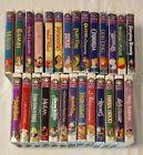 Vintage Disney VHS Clamshell Lot of 27 Tapes Walt Disney Masterpiece Collection