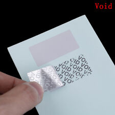 100Pc Blank security seal tamper proof warranty void label stickers matte`s B.ou