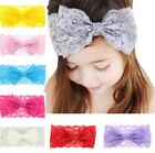8 Pcs Toddler & Baby Girl Headbands -Lace Bow & Flower Hair Band Accessories Set