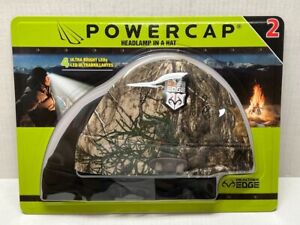 REALTREE Edge Power Cap Headlamp In A Hat 2 Pack Camo/Black NEW