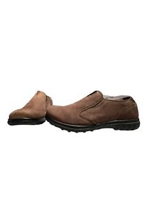 Bogs Men's Eugene Slip-On Waterproof Leather Shoe Size 8.5 Brown Outdoor Hiking