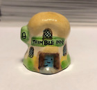 Thimble INN Carved Ceramic Thatched Cottage Style