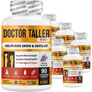Doctor Taller Kids (from 2-9 years) by NuBest, Vegan Multivitamins - Pack 6