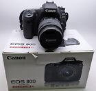 Canon EOS 80D 24.2MP Digital SLR Camera with EF-S 18-55mm IS STM Lens - Black