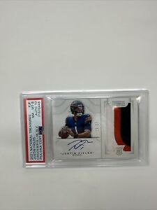 JUSTIN FIELDS 2021 NATIONAL TREASURES CROSSOVER ROOKIE PATCH AUTO RPA RC 16/25