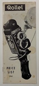 BROCHURE: 1961 ROLLEI - Price List - Rolleiflex Camera