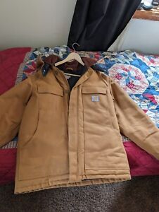 mens carhartt jacket medium brown