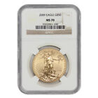 2009 $50 Gold Eagle NGC MS70 1oz 22KT American Modern Issue Bullion graded coin