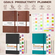 Goals Planner Undated Monthly Weekly Planner Notebook Schedule Journal Calendar