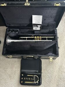 Sterling Silver bell Conn Vintage ONE Bb TRUMPET xtra slide, weigted cap system