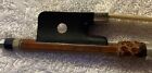 Great 4/4 Old Cello Bow By Albert Schubert Pernambuco Silver MOP Excl Condition
