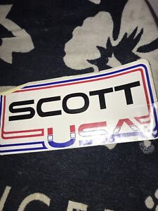 Vtg MOTOCROSS Super cross Scott USA 12 Inch Panel Large Sticker NOS RACING