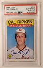 New Listing1986 Topps Cal Ripken Jr. #715 Base Autograph Baltimore Orioles HoF PSA Auto 10