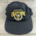 Pittsburgh Penguins 1992 Back to Back Stanley Cup Champions Snapback Hat Vintage