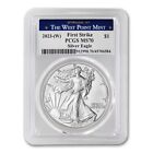 2023-(W) $1 Silver Eagle PCGS MS70 First Strike 1oz American coin West Point lab
