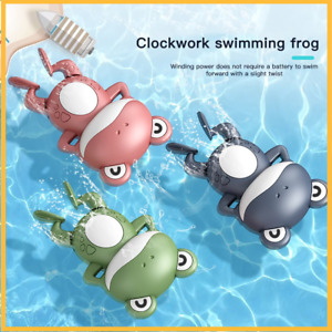 Clockwork Swimming Frog - Fun Water Toy for Kids' Bath Time