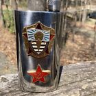 Vintage Russian Soviet Union Flask CCCP HAMMER & SICKLE Solid EMBLEMS