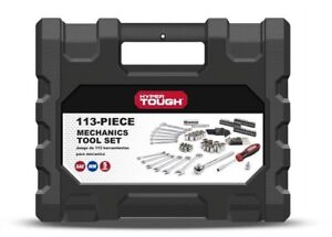 New Listing113 Piece 1/4 and 3/8 inch Drive SAE Mechanics Tool Set, New Condition