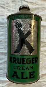 Vintage Krueger Cream Ale quart cone top