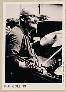 Phil Collins Signed Autographed 5x7 Photo Full JSA Letter