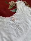 antique 1910s 1920s Hand Embroidered Nightgown Slip Plus Sz