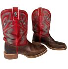 Tony Lama 3R Women’s Red Cowgirt Western Work Boots Size 8 B  Square Toe