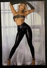 Photo Hot Sexy Beautiful Woman In Latex Leather Pants Long Legs 4x6 Picture